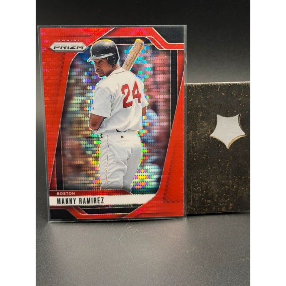 2025 Panini Prizm Manny Ramirez Red Pulsar Refractor /399 #219 Red Sox
